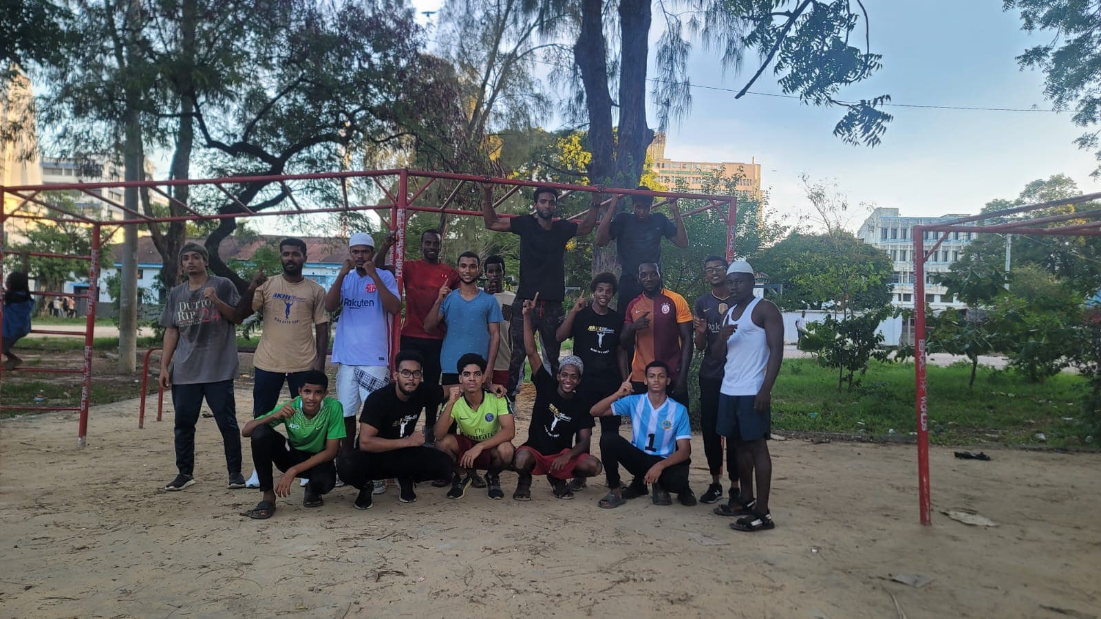 The Akhistenics brotherhood training at Makadara Ground